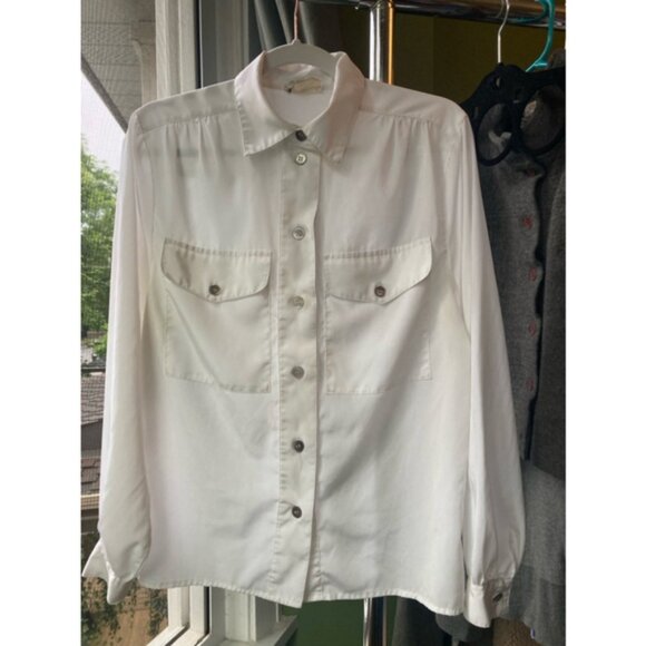 Elite International Tops - Women's Elite International Blouse Shirt White Size 12